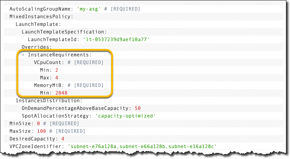 New – Attribute-Based Instance Type Selection for EC2 Auto Scaling and EC2 Fleet