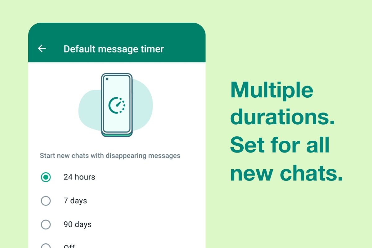 Facebook: More Control and Privacy on WhatsApp with Default Disappearing Messages and Multiple Durations