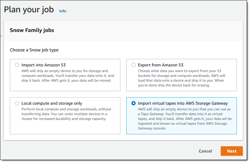 New – Offline Tape Migration Using AWS Snowball Edge