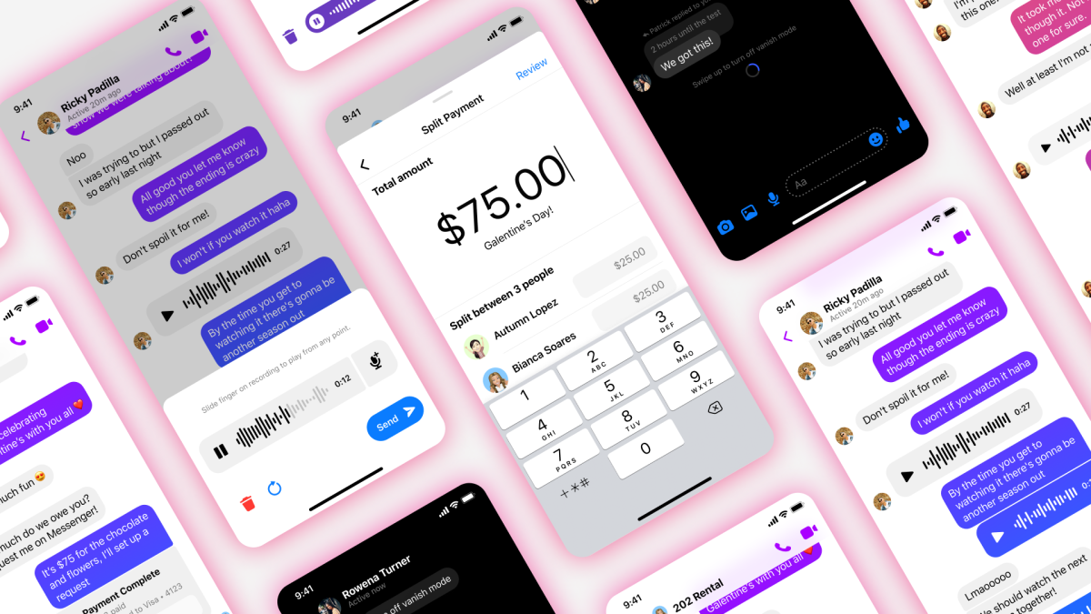 Facebook: Split Payments, Vanish Mode and More on Messenger