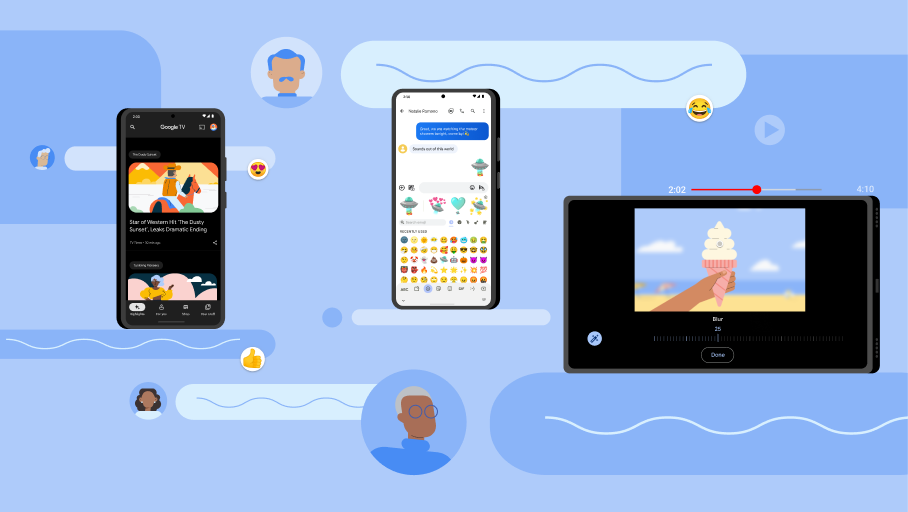 New Android features for messaging, entertainment and more