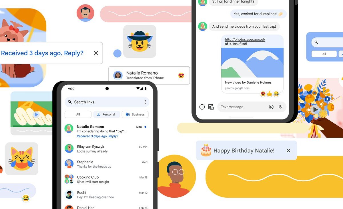 Less to stress and more to love with Messages by Google