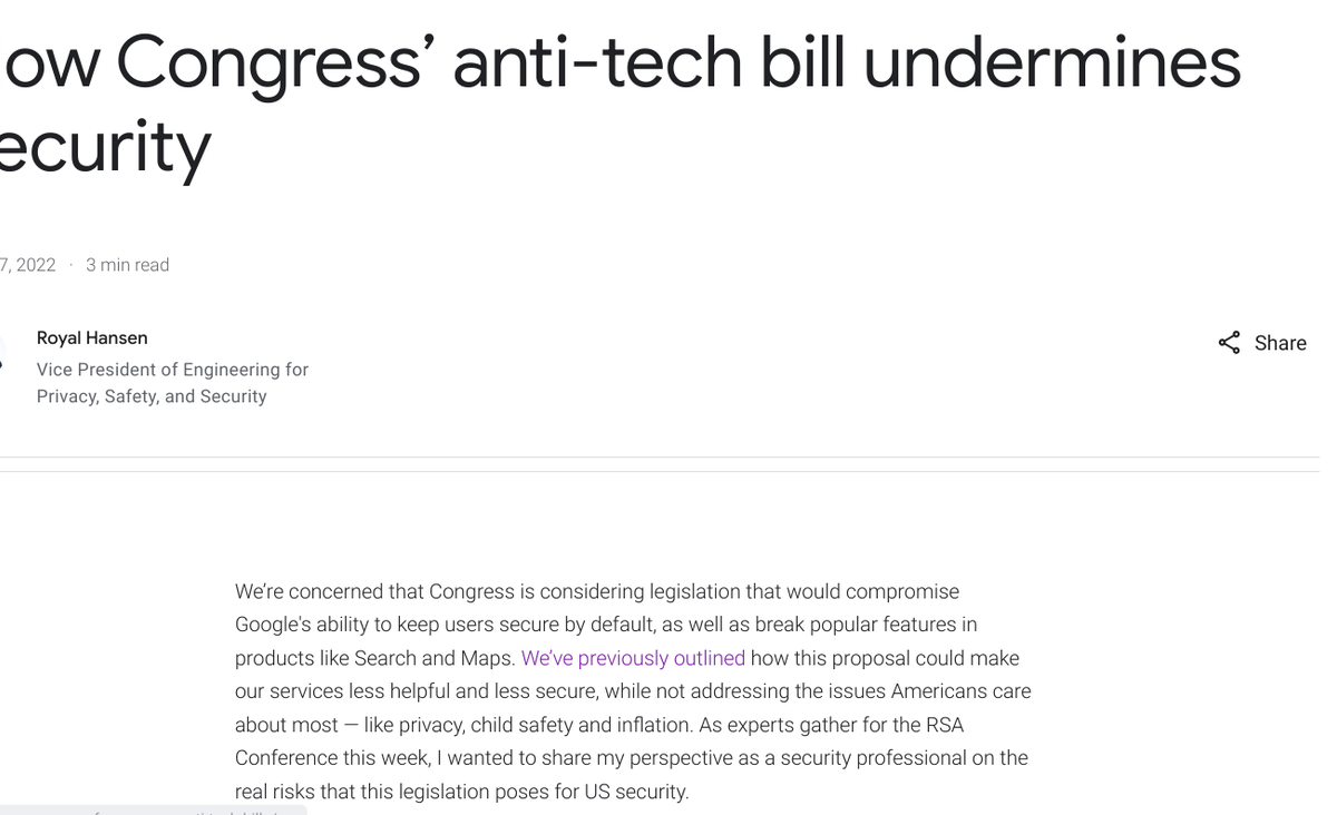 How Congress’ anti-tech bill undermines security