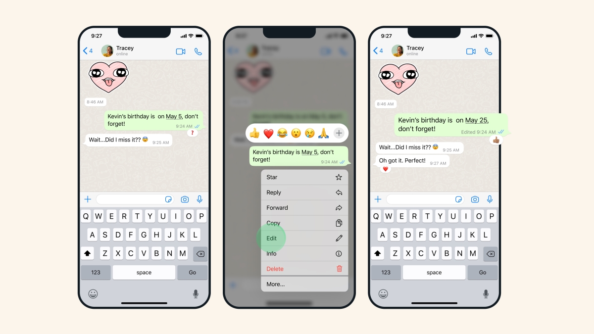 Facebook: Now You Can Edit Your WhatsApp Messages