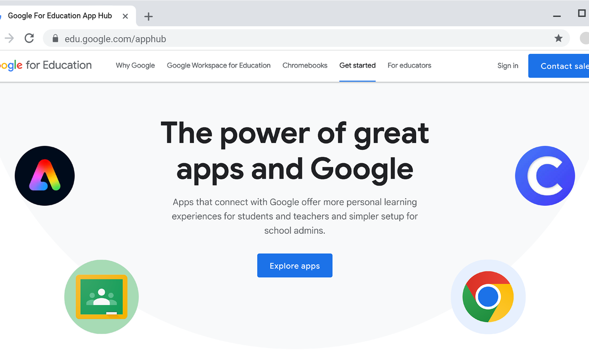 Explore our new Google for Education App Hub