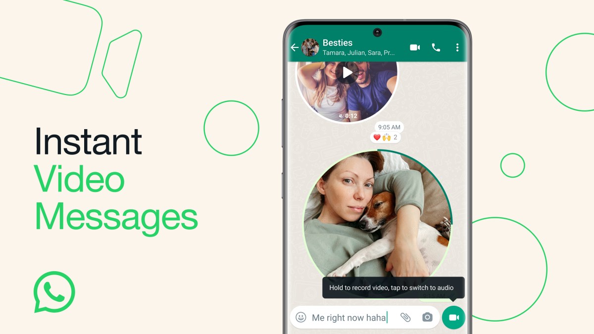 Facebook: You Can Now Record Video Messages on WhatsApp