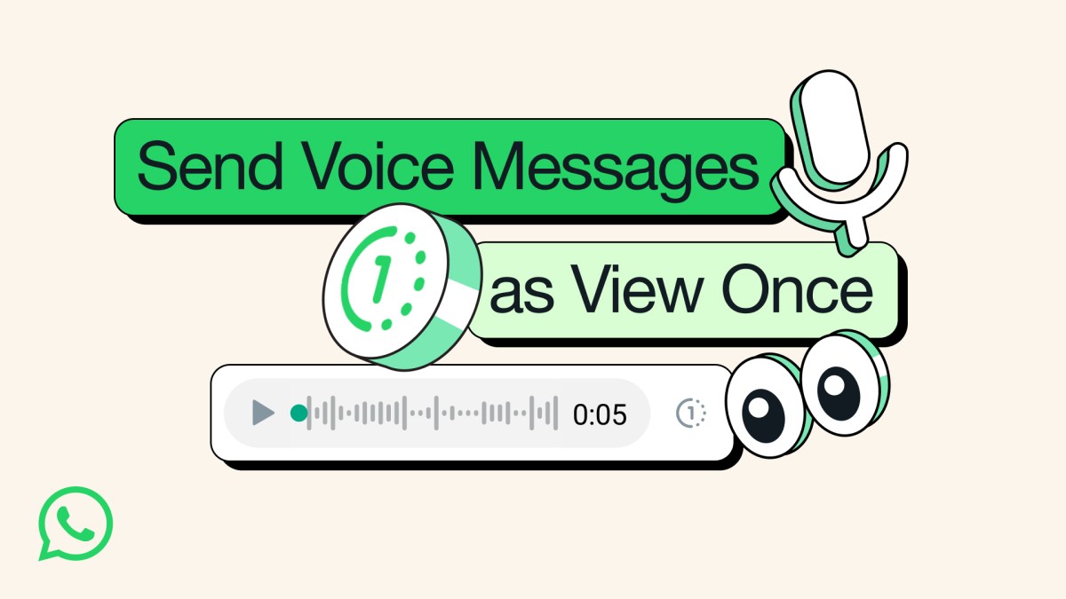 Facebook: Introducing View Once Voice Messages on WhatsApp