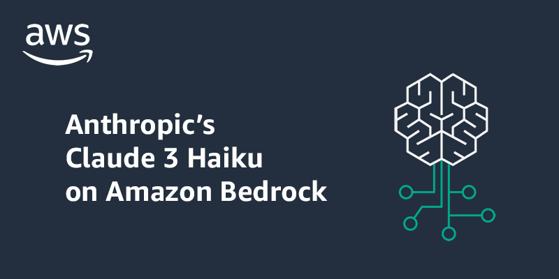 Anthropic’s Claude 3 Haiku model is now available on Amazon Bedrock