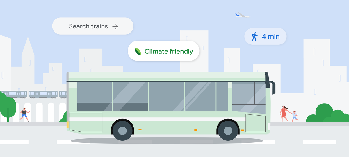 Find more sustainable ways to get around, with new Maps and Search updates