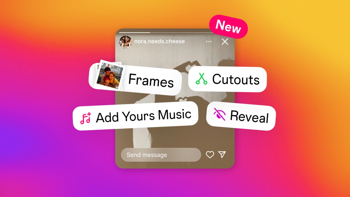 Facebook: New Stickers in Instagram Stories