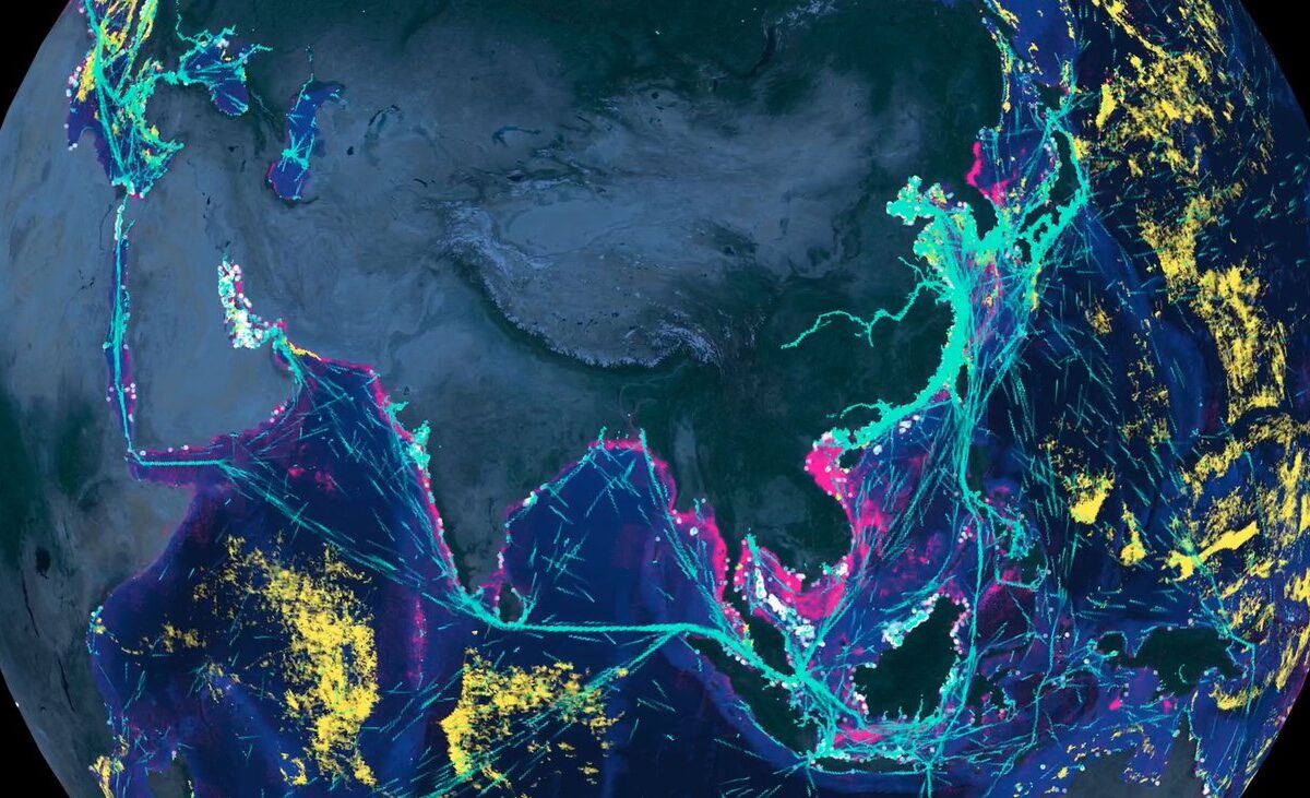 Mapping human activity at sea with AI