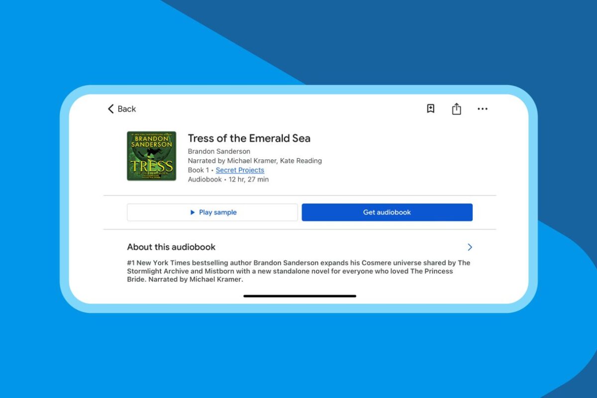 Buying books is now easier in the Google Play Books iOS app.