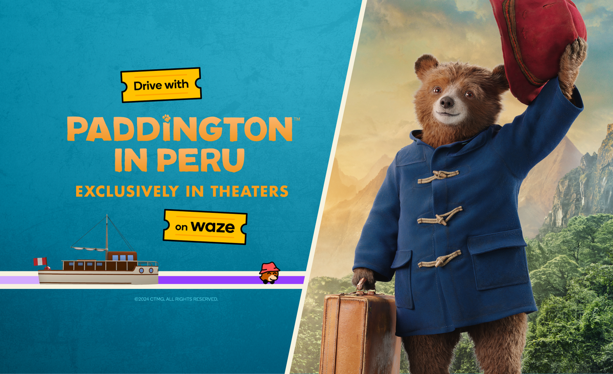 Drive with ‘Paddington in Peru’ on Waze