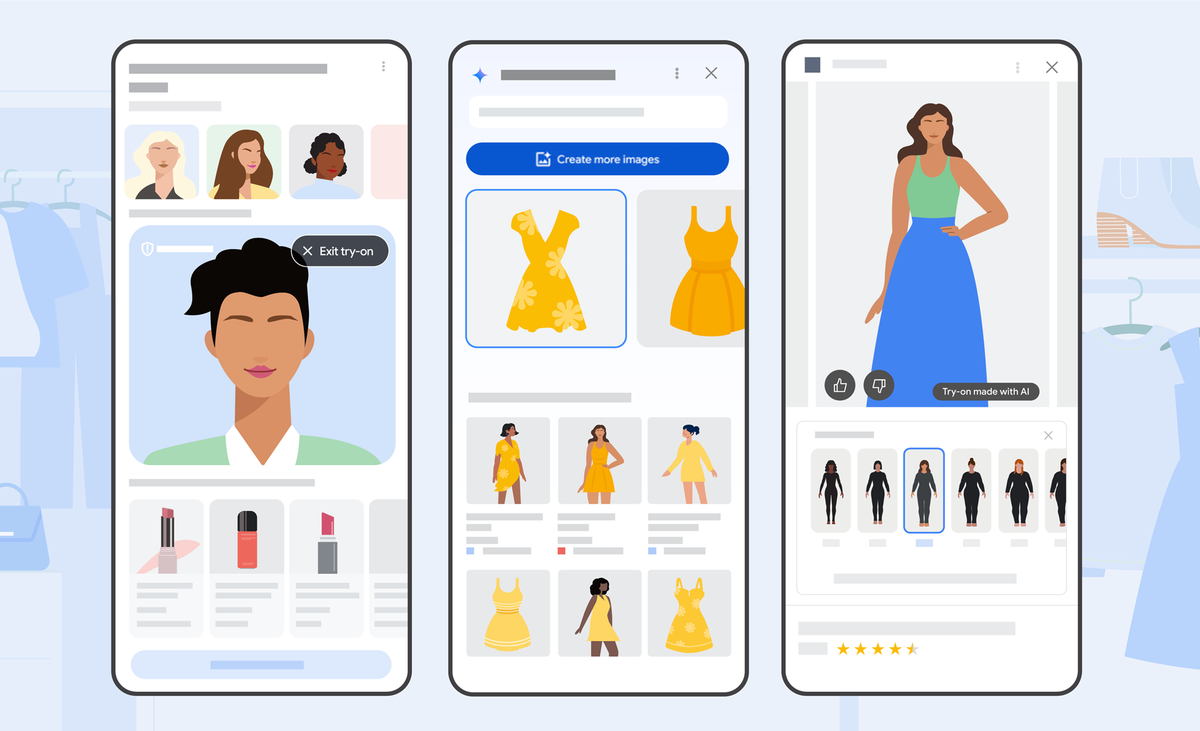 Use AI to find exactly the right clothes, try on makeup and more